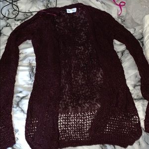 Maroon cardigan